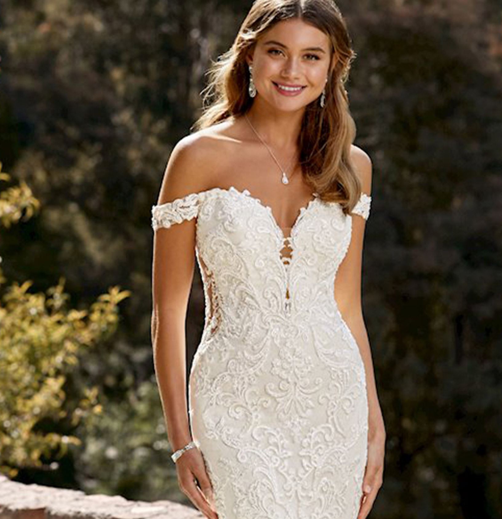 Photo of model wearing a Sophia Tolli collection bridal gown