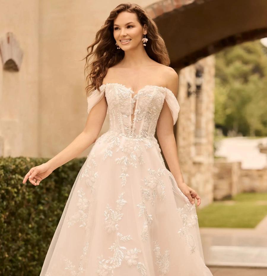 Photo of model wearing a Sophia Tolli collection bridal gown